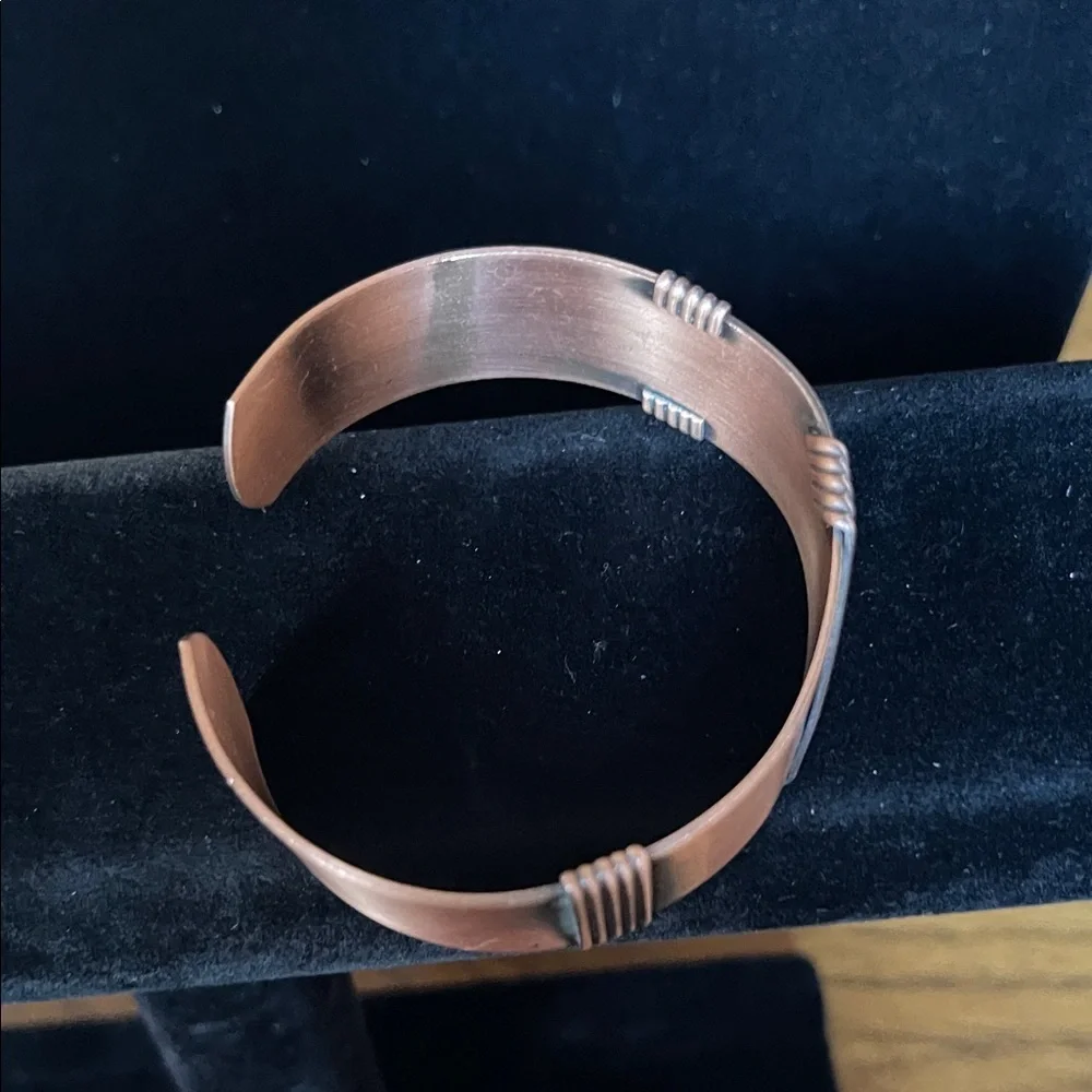 Sophisticated Copper and Black Bracelet